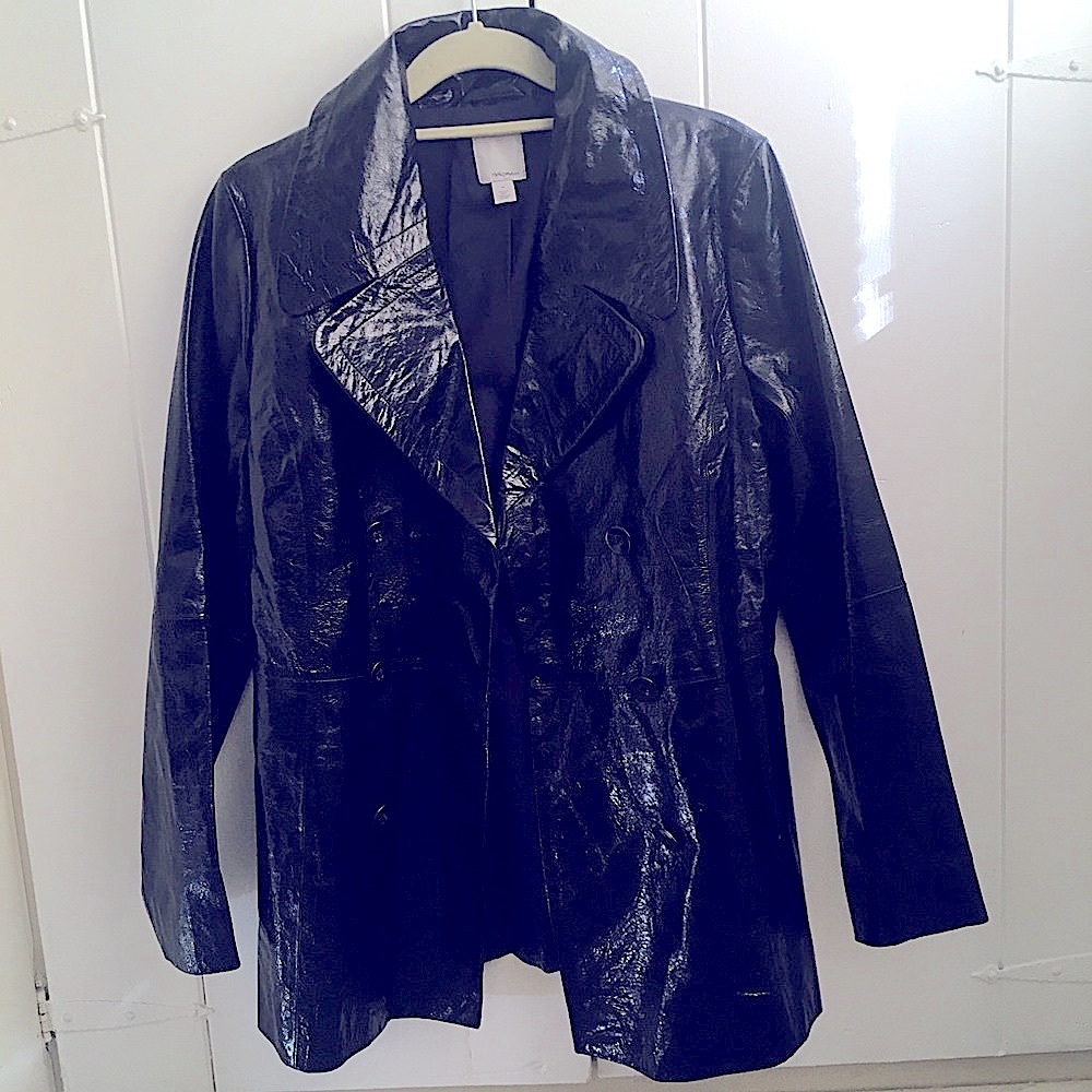 Beautiful Leather Halogen trench coat